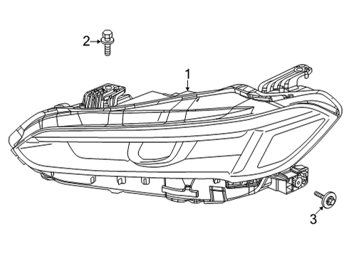 2023 Honda Civic Headlamp Components Diagram 2