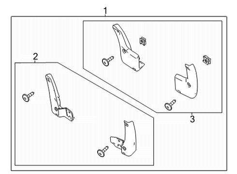 2022 Honda Civic Exterior Trim - Fender Diagram 1