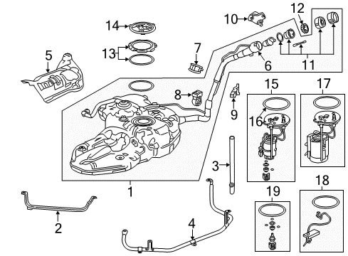 2022 Honda CR-V Fuel System Components Diagram
