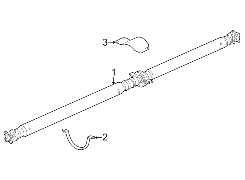 2024 Honda Pilot Drive Shaft - Rear Diagram
