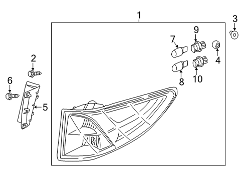 2023 Honda Odyssey Combination Lamps Diagram 2