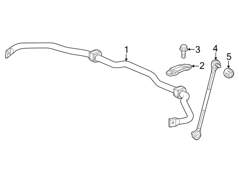 2024 Honda CR-V Stabilizer Bar & Components - Front Diagram