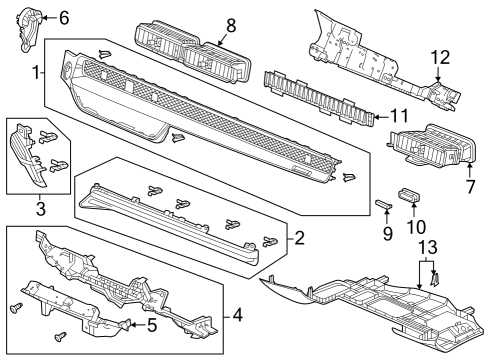 2024 Honda Accord Cluster & Switches, Instrument Panel Diagram 1