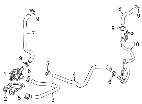 2022 Honda Accord Hybrid Water Pump Diagram 3