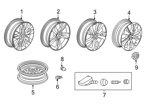 2023 Honda Odyssey Wheels Diagram