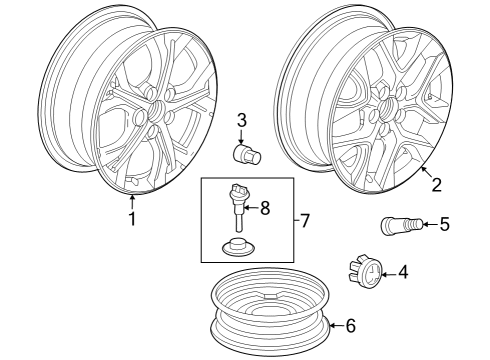 2023 Honda HR-V Wheels Diagram