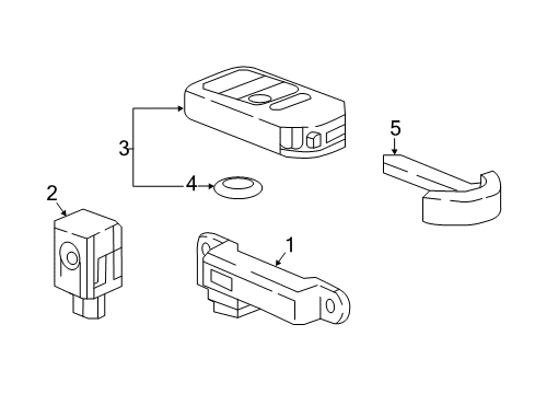 2022 Honda CR-V Keyless Entry Components Diagram