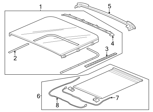 2023 Honda Pilot SEAL, RR Diagram for 70206-T90-A31