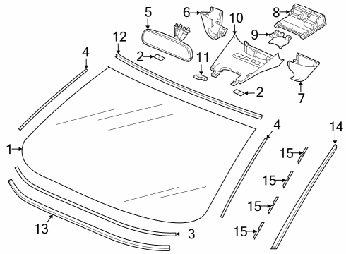 2023 Honda Accord MIRROR, REARVIEW Diagram for 76400-30A-A01