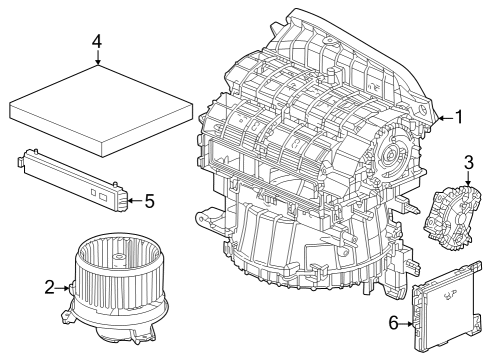 2023 Honda Accord Hybrid Blower Motor & Fan Diagram