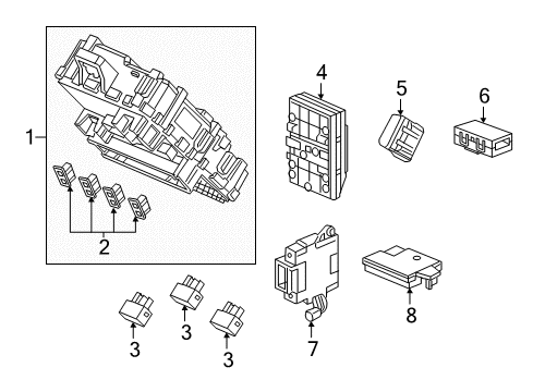 2022 Honda CR-V Fuse & Relay Diagram 1