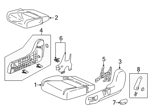 2023 Honda Odyssey Second Row Seats Diagram 3