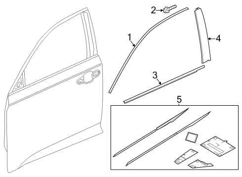 2024 Honda Accord GARN, FR Diagram for 72430-30A-A01