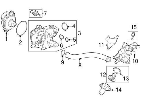 2023 Honda Accord Hybrid Water Pump Diagram 2