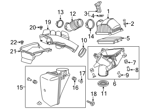 2022 Honda Pilot Filters Diagram 1