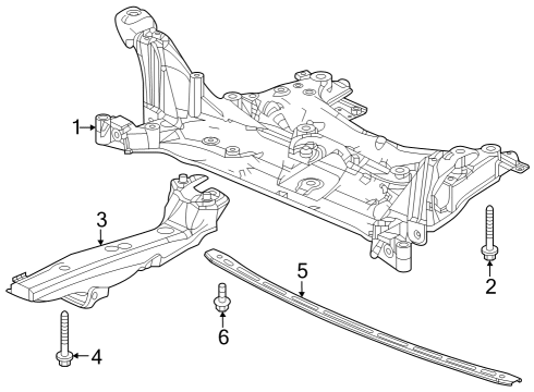 2023 Honda CR-V Suspension Mounting - Front Diagram