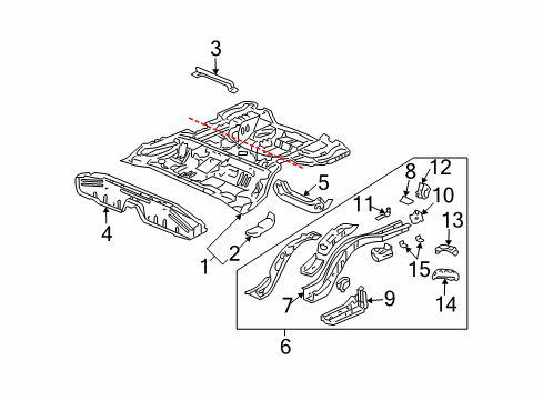 65690-SEA-E00ZZ - Genuine Honda Extension, L. Side Sill