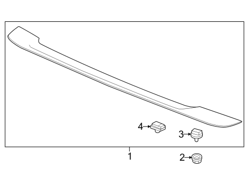 2023 Honda Accord Hybrid Rear Spoiler Diagram
