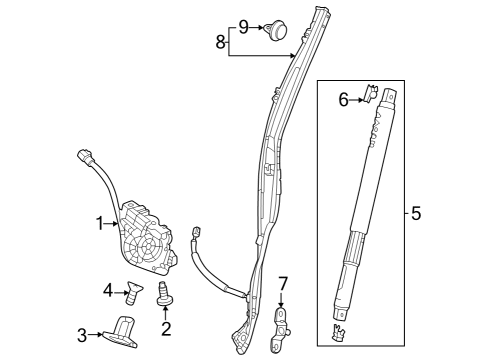 2023 Honda CR-V Lock & Hardware Diagram 3