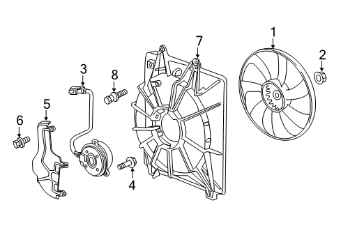 2023 Honda Odyssey A/C Condenser Fan Diagram
