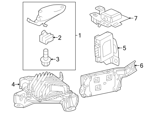2023 Honda Pilot Antenna & Radio Diagram