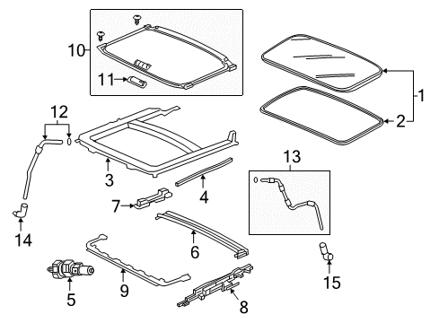 2022 Honda CR-V Sunroof Diagram 2