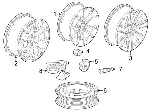 2023 Honda Pilot Wheels Diagram