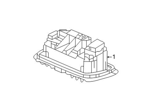 2022 Honda Civic License Lamps Diagram 1