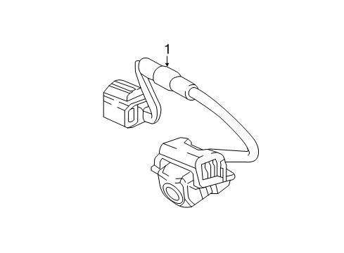 Camera Assy., Rearview (Wide) Diagram for 39530-TGG-A01