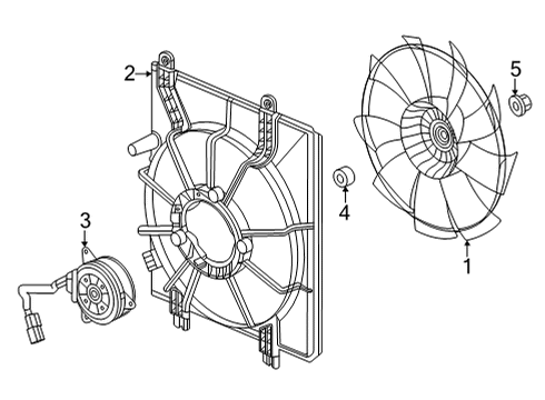 2022 Honda Civic Cooling System, Radiator, Water Pump, Cooling Fan Diagram 4