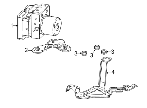 2022 Honda CR-V ABS Components Diagram 2