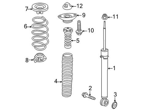 2022 Honda CR-V Shocks & Components - Rear Diagram 3