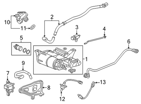 2022 Honda Civic Emission Components Diagram 8