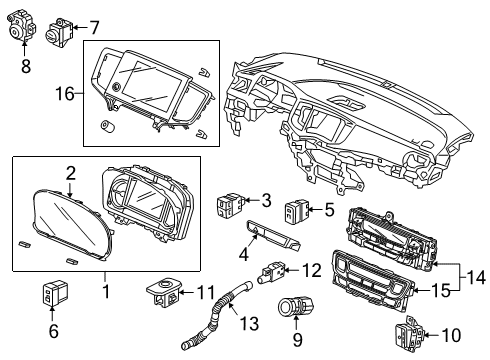2022 Honda Passport Automatic Temperature Controls Diagram 2