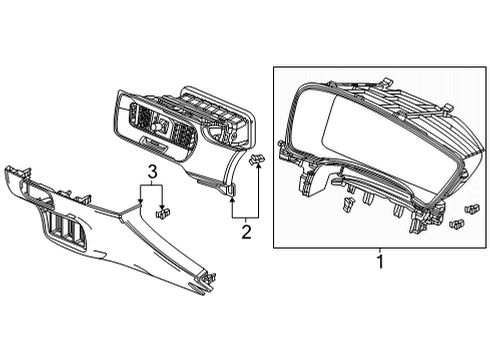 2022 Honda Civic Cluster & Switches, Instrument Panel Diagram 5