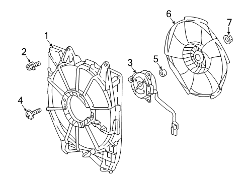 2022 Honda Accord Hybrid Cooling System, Radiator, Water Pump, Cooling Fan Diagram 1
