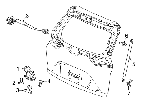 2022 Honda CR-V Lock & Hardware Diagram 3