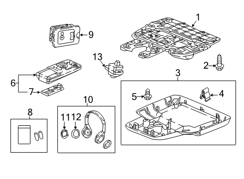 2024 Honda Odyssey Entertainment System Components Diagram