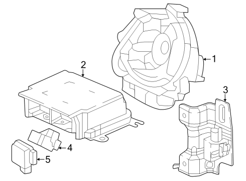 2024 Honda HR-V SENSOR, FR- CRASH Diagram for 77930-3V0-B11