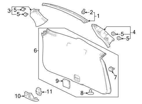 2023 Honda CR-V Lift Gate Diagram 3