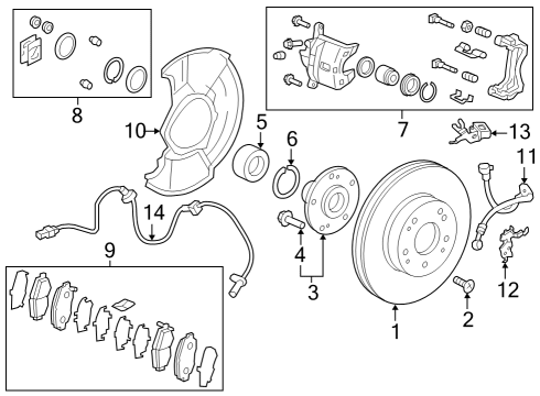 2023 Honda HR-V SENSOR ASSY-, L- FR Diagram for 57455-3W0-A01
