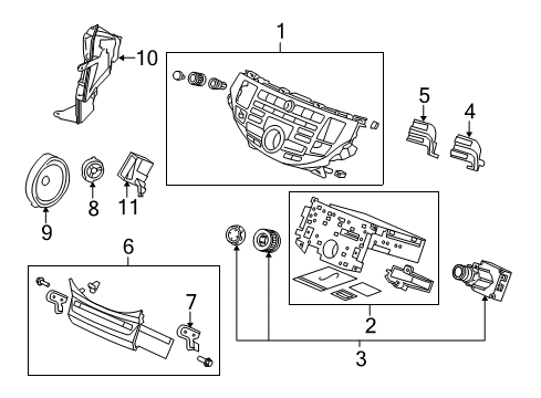 CD Player (6CD) *YR412L* (Pioneer) (BRIGHT IVORY) Diagram for 39110-TP6-305ZB