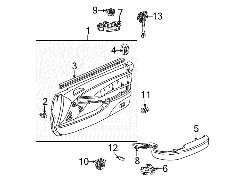 Panel *YR169L* Diagram for 83512-S3M-A00ZC