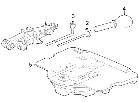 2023 Honda Accord Hybrid Jack & Components Diagram