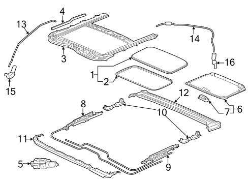 2023 Honda HR-V Sunroof Diagram