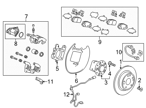 2022 Honda HR-V Brake Components Diagram 2