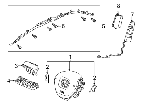 2022 Honda Accord SET Diagram for 78870-TVA-A92