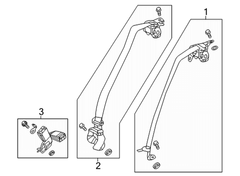 2022 Honda Civic Seat Belt Diagram 4