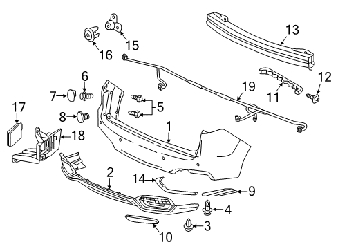 Cap,RR Bumper*B588P* Diagram for 71503-SED-000YY