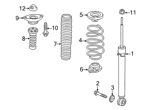 2023 Honda Civic Shocks & Components - Rear Diagram 2
